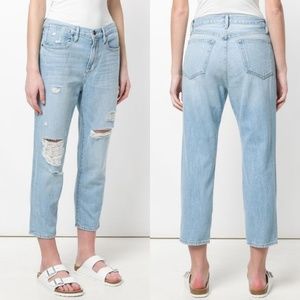 Frame Le Stevie Distressed Crop Jean In 